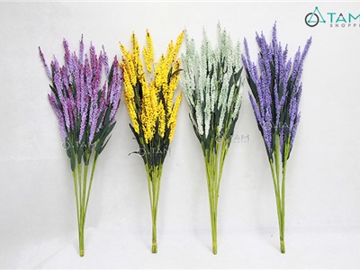 Bó 5 cành hoa Lavender Vintage hạt xốp D60cm F-CHG-L60